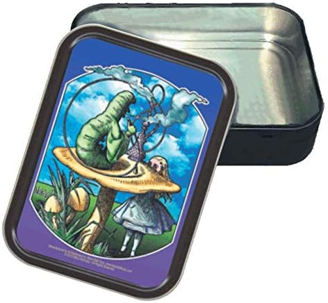 Stash Tins Alice - Mikio Kennedy Storage Container 4.37" L x 3.5" W x 1" H