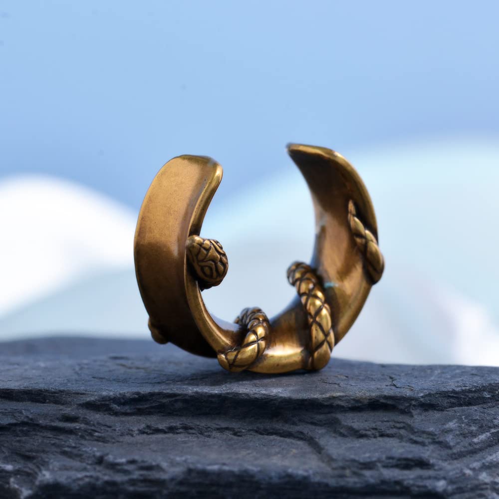 2PCS Moon Ear Gauges Ear Plugs and Tunnels Gauge for Ears Expander Piercing Gauge 10mm-25mm(00g-1")