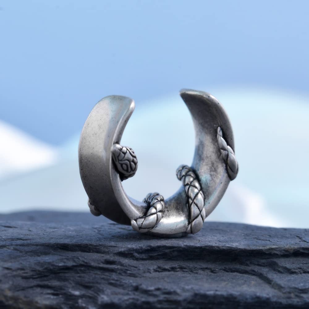 2PCS Moon Ear Gauges Ear Plugs and Tunnels Gauge for Ears Expander Piercing Gauge 10mm-25mm(00g-1")