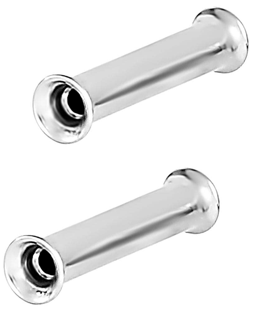 Forbidden Body Jewelry Ear Gauges, Ear Tunnels, Tunnels For Ears, 12G-2 Inch Surgical Steel Mirror Finish Double Flared Tunnel Plug Earrings (Sold in Pairs)