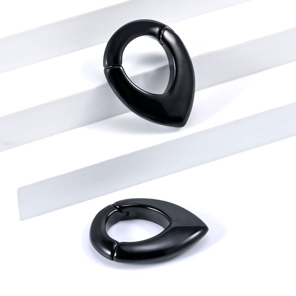 Ear Hanger Weights for Stretched Ear Lobe Stainless Steel Ear Gauges 2g(6mm) Ear Plugs Tunnels Body Piercing Jewelry Kit