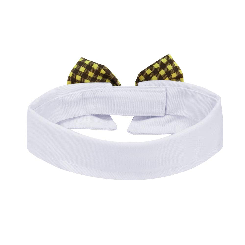 Handcrafted Adjustable Formal Pet Bowtie Collar Neck Tie for Dogs & Cats (S, Black)