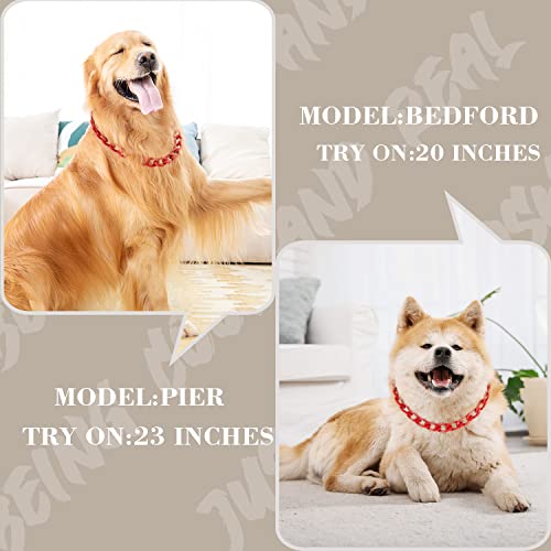 18K Gold Plated Dog Chain Collar-3/4 Inch (20mm) Width Cuban Link Durable Dog Necklace, Cute Fashion Pet Collar for Pit Bulldog, Light Metal Jewelry Bold Chain Puppy Accessories (26 inch, Gold)