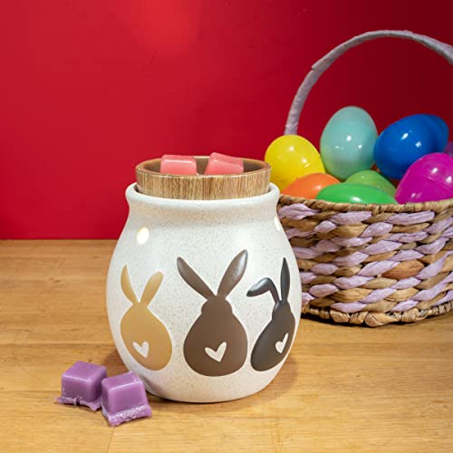 Scentsationals Romance Collection - Scented Wax Warmer - Romantic Wax Cube Melter & Burner - Electric Romance Fragrance Home Air Freshener Gift (Love Bunnies)