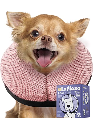 Soft Inflatable Dog Cone Collar for Large Medium Small Dogs Cats After Surgery - Dog Neck Donut, E Collar, Elizabethan Collar Alternatives for Dogs Recovery