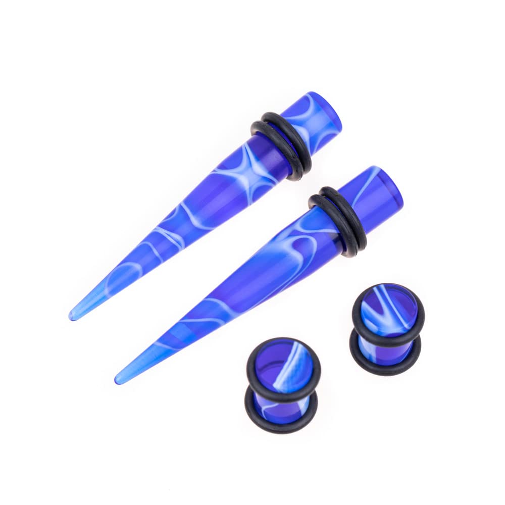 Memsion Ear Stretching Kit 50 Pieces 14Gauges-00Gauges Earrings Piercing Kit