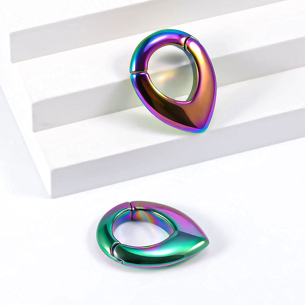 Ear Hanger Weights for Stretched Ear Lobe Stainless Steel Ear Gauges 2g(6mm) Ear Plugs Tunnels Body Piercing Jewelry Kit