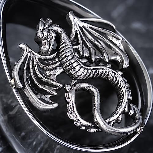 COOEAR 1 Pair Double FLared Tear Drop Ear Tunnels Piercing Stainless Steel Scarab Gauges Silvery Earrings Plugs 0g to 1".