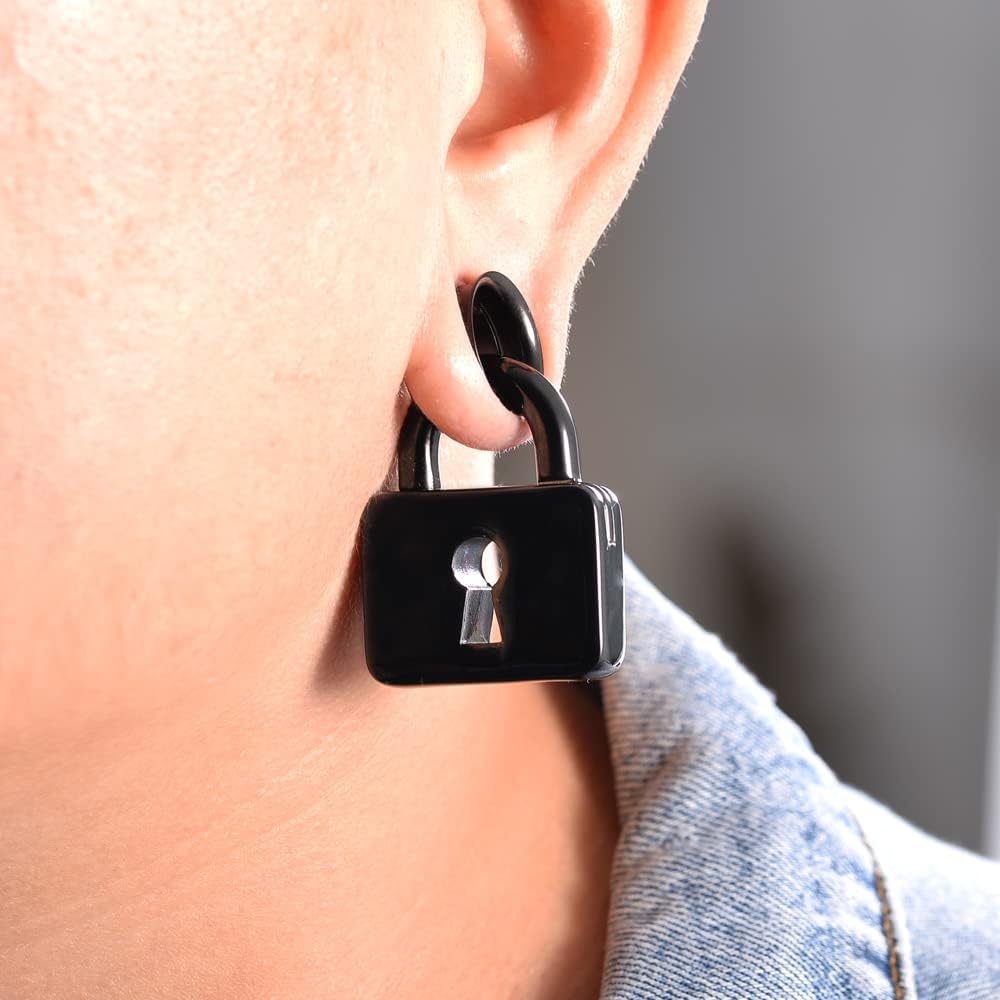 2PCS Ear Weights For Stretched Ears Heavy Weighted Gauges Stainless Steel 2g 4g Dangle Gauge For Women Men Ear Hanger Stretcher Piercings