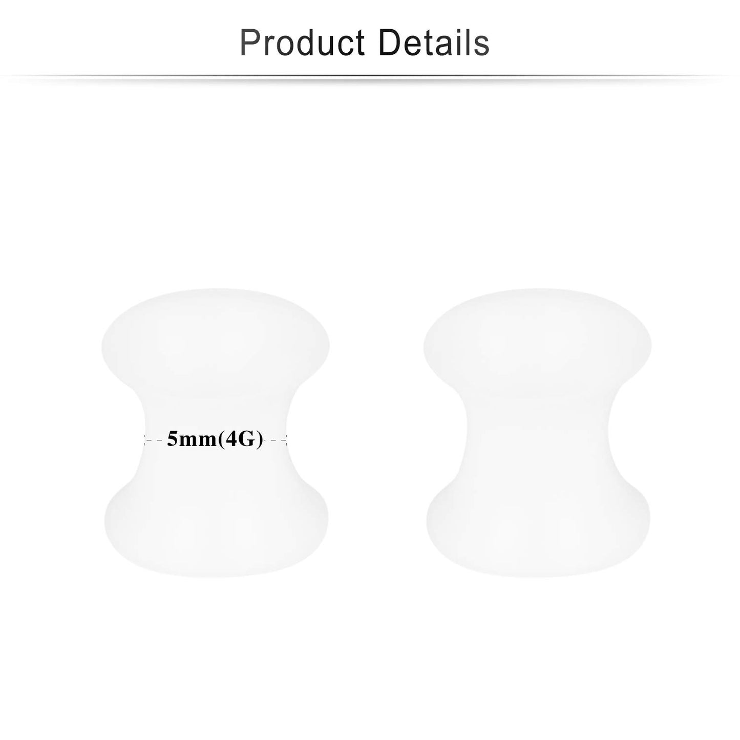 Cisyozi 6 Pairs Ultra Thin Silicone Ear Skin Flexible Flesh Tunnel Expander Stretching Gauge Earlets Plug Gauges Kit Earlets Retainer Same Sizes 6G-20mm 3 Colors