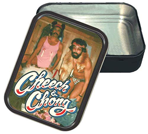 Stash Tins Cheech & Chong Ballerina Storage Container 4.37" L x 3.5" W x 1" H