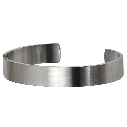 Brushed Steel Arm Cuff Bracelets for Men Women