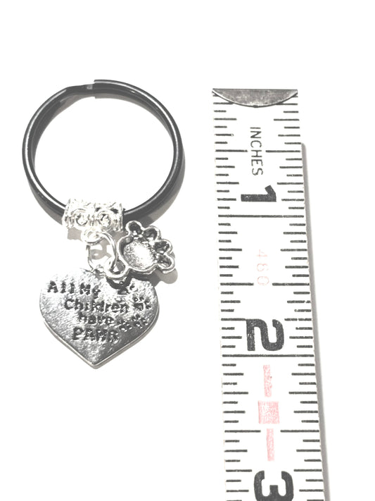 All my children have Paws Charm Keychain