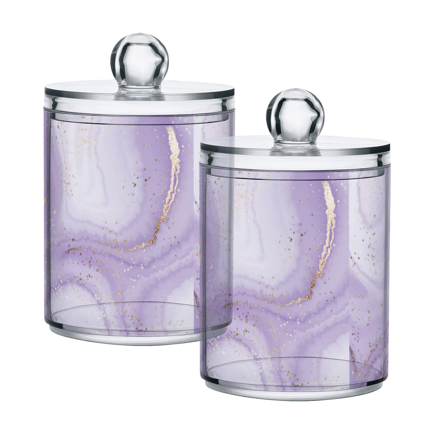 Halloween Skull 2PC Airtight Transparent Plastic Storage Jar, Food Storage Container Glass, Can Store Candy, Salt, Coffee Beans, With lid, Easy To Use