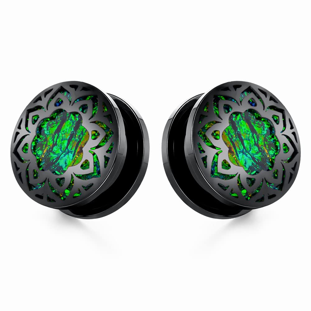 2PCS Surgical Steel 316L Screw Fit Tunnels Ear Expander Stretching Plugs Gauge 0G-1"(8mm-25mm)