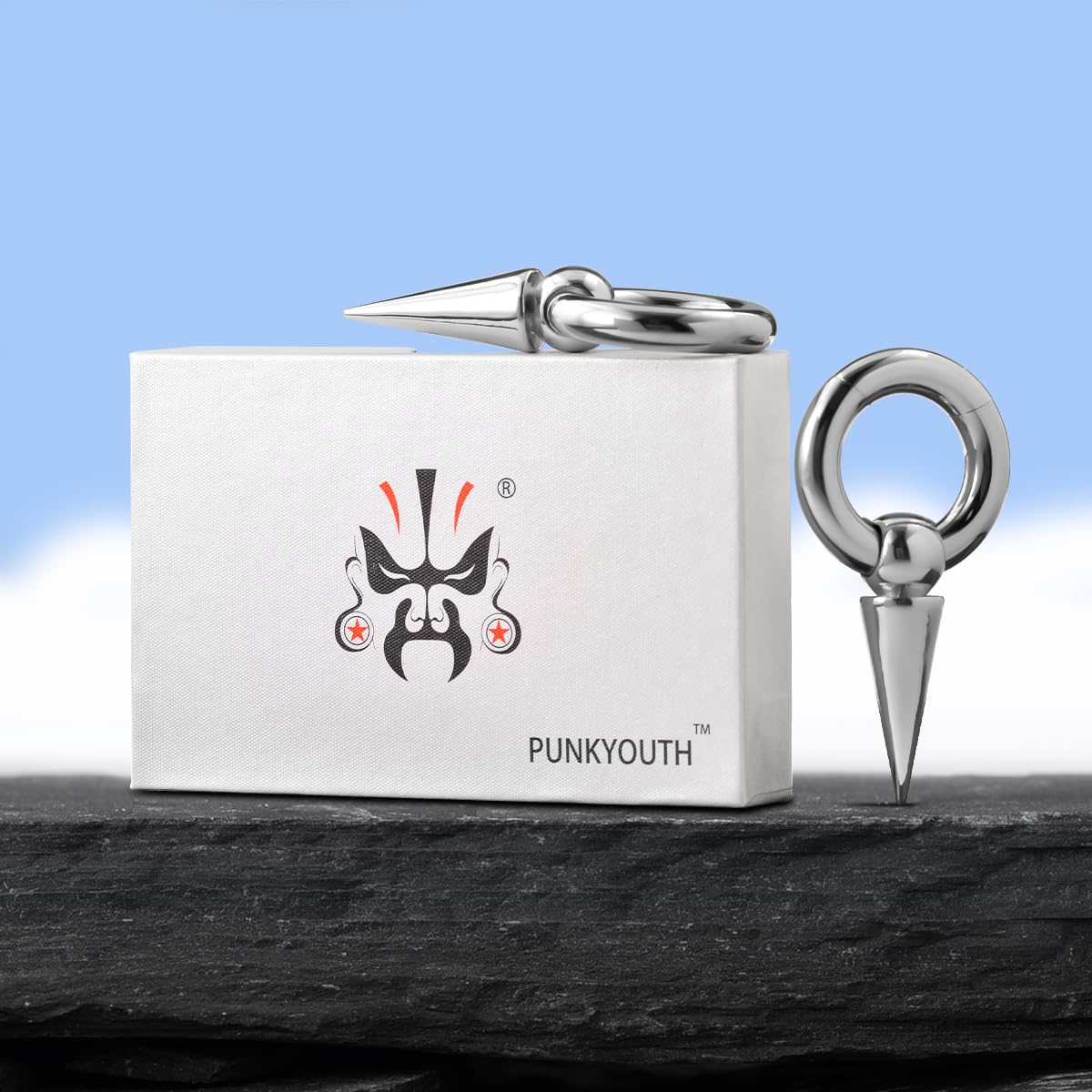 1 Pair Seamless Ear Weight Hoop Gauge Earrings For Stretched Ears Dangle Gauge Hanger 2g 0g 00g Plug Tunnels For Ear Women Body Piercing Jewelry