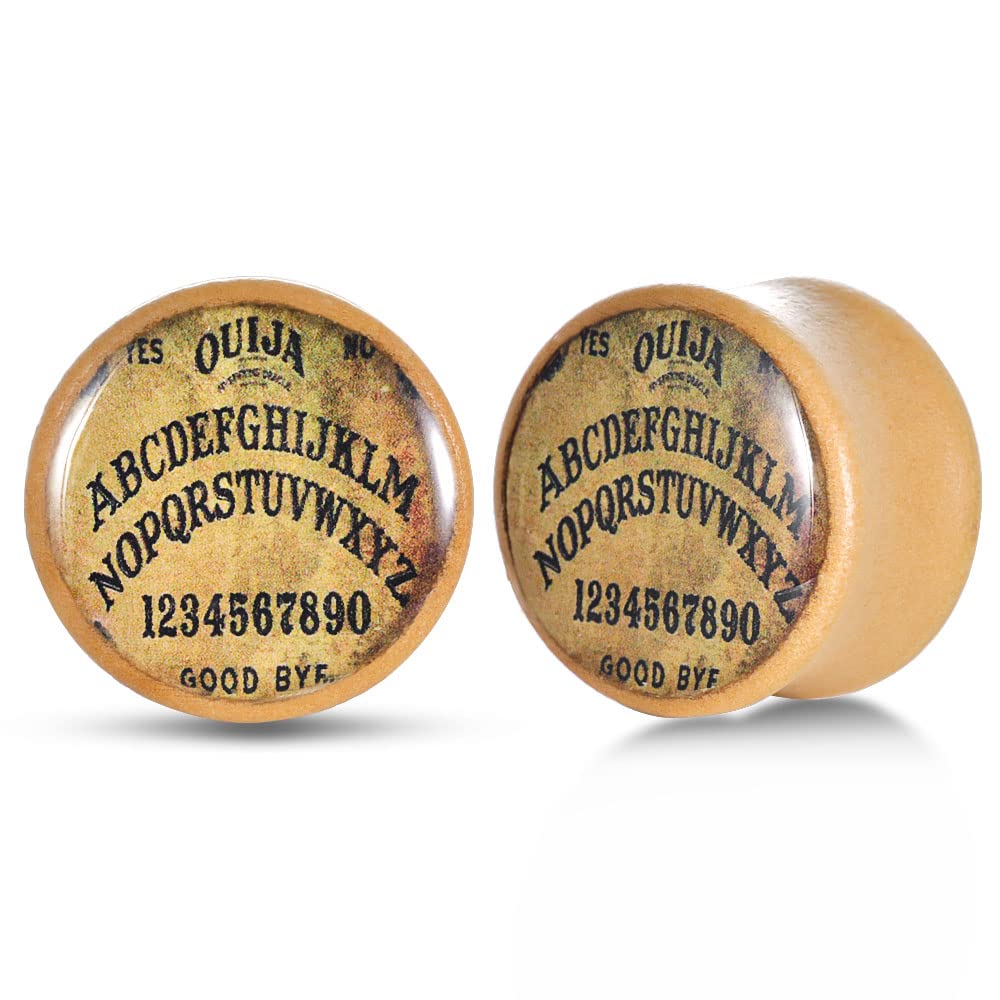 2 PCS Ear Gauges Resin Wood Stretching Ear Tunnels Plugs Expanders Body Piercing Jewelry