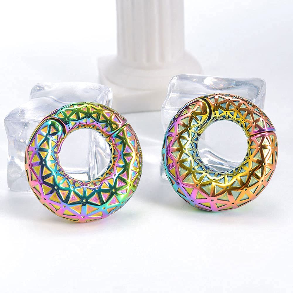 0g(8mm) Stainless Steel Ear Hanger Weight for Stretching Ear Lobe Women Men Dangle Plugs Tunnels Body Piercing Jewelry Kit