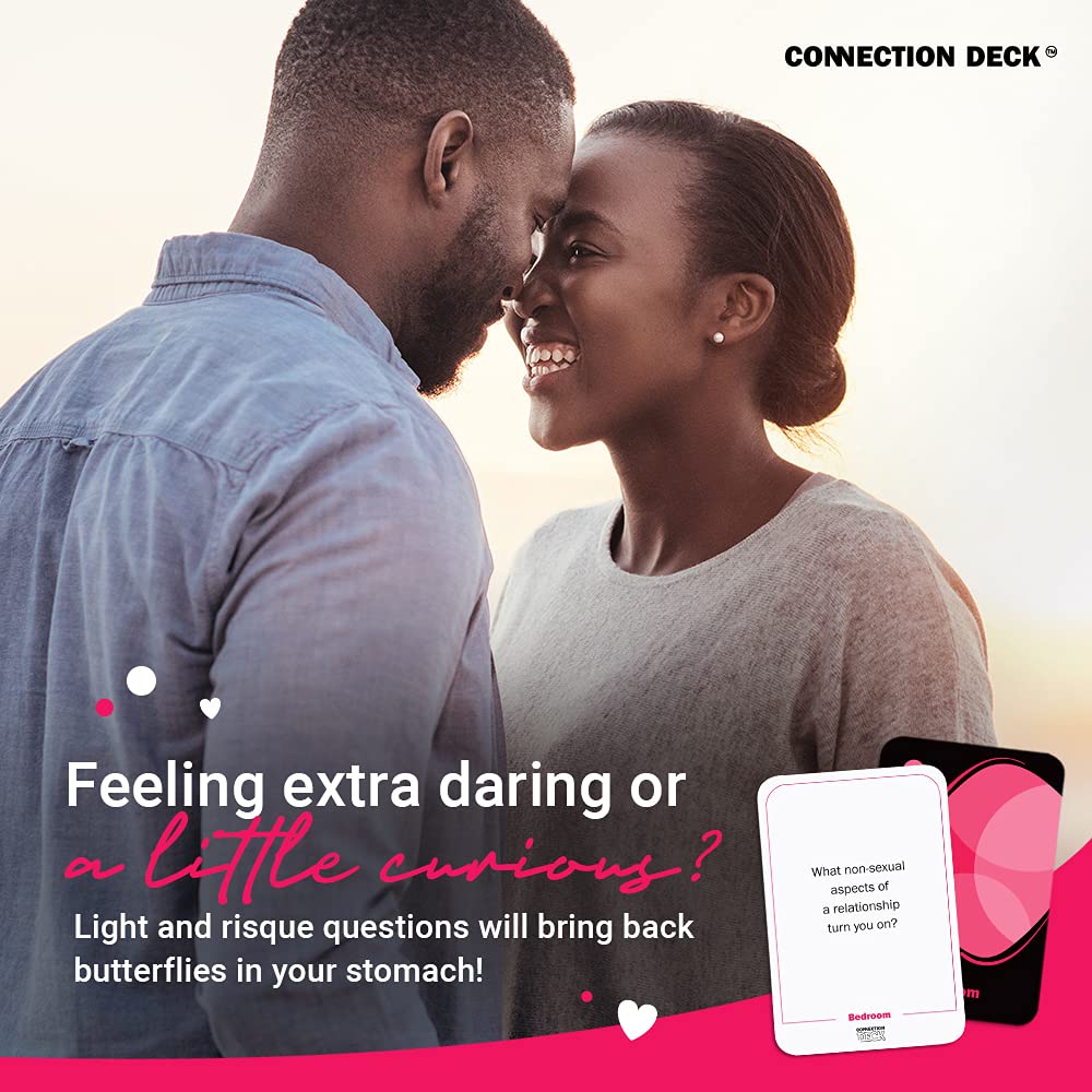 Card Game for Couples - Connecting and Revealing Questions to Ignite A Deeper Relationship - Perfect for Anniversary, Date Night & More (100 Cards)