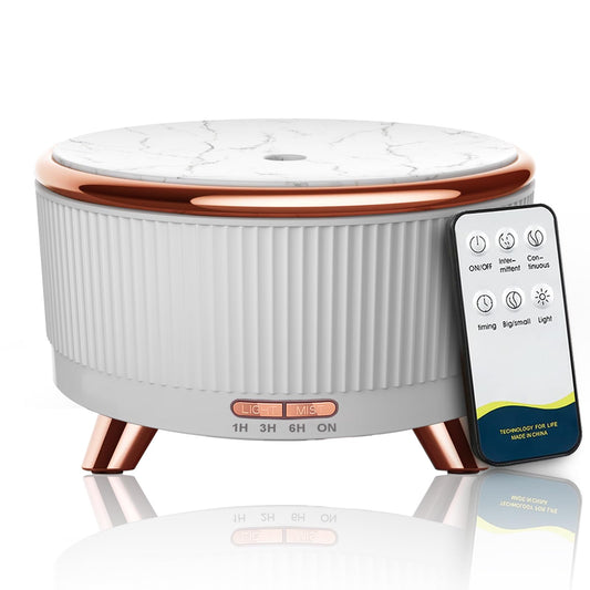 Diffusers for Essential Oils Large Room, 500ml Aromatherapy Oil Diffuser Cool Mist Humidifier with Remote Control,7 Colors Lights & 3 Mist Mode Waterless Auto Off for Women Office Home Black