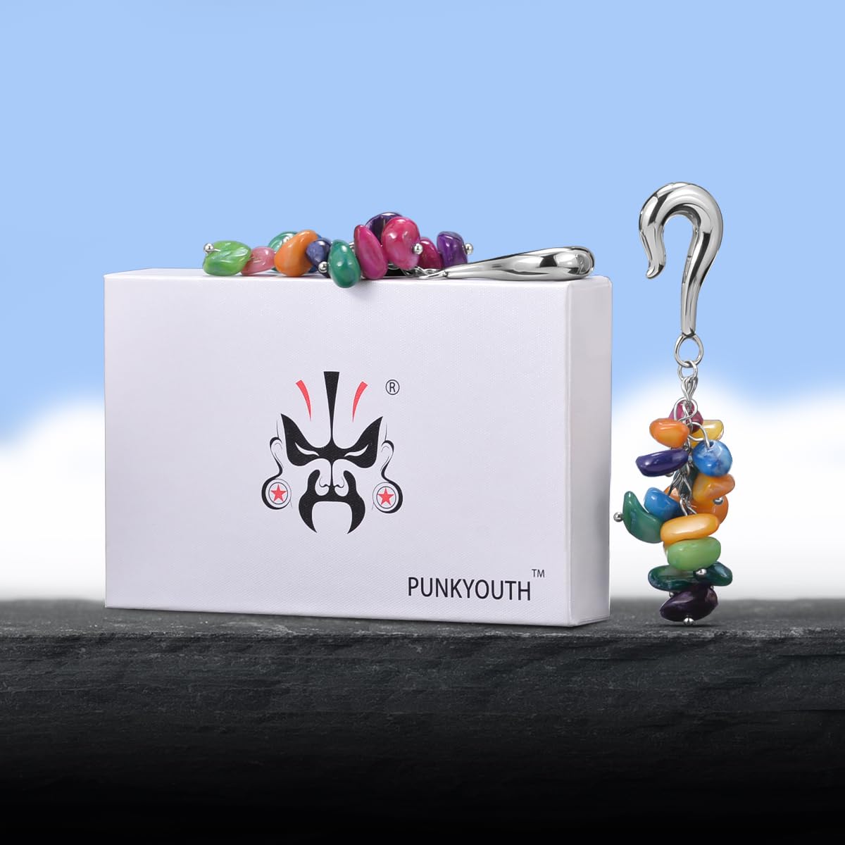 2G Ear Hanger Dangle Plug Gauges For Women 6mm Ear Gauge Weighted Plug Stainless Steel Ear Weight Stretcher Piercing Earrings Women Body Piercing Jewelry