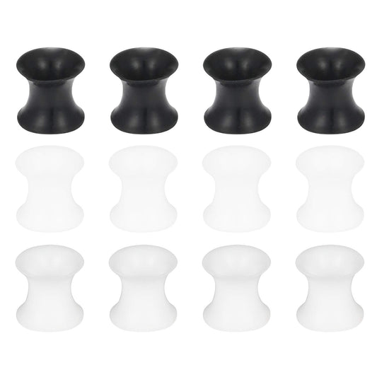 Cisyozi 6 Pairs Ultra Thin Silicone Ear Skin Flexible Flesh Tunnel Expander Stretching Gauge Earlets Plug Gauges Kit Earlets Retainer Same Sizes 6G-20mm 3 Colors