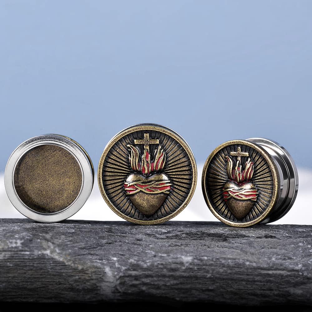 1 Pair Stainless Steel Screw Ear Gauges Flesh Tunnels Plugs Punk Cross Stretcher Piercing For Men Women Gauge 8mm-25mm