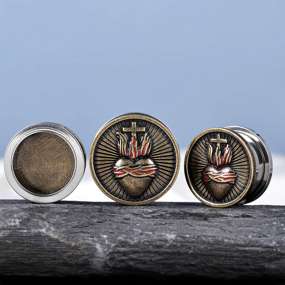 1 Pair Stainless Steel Screw Ear Gauges Flesh Tunnels Plugs Punk Cross Stretcher Piercing For Men Women Gauge 8mm-25mm