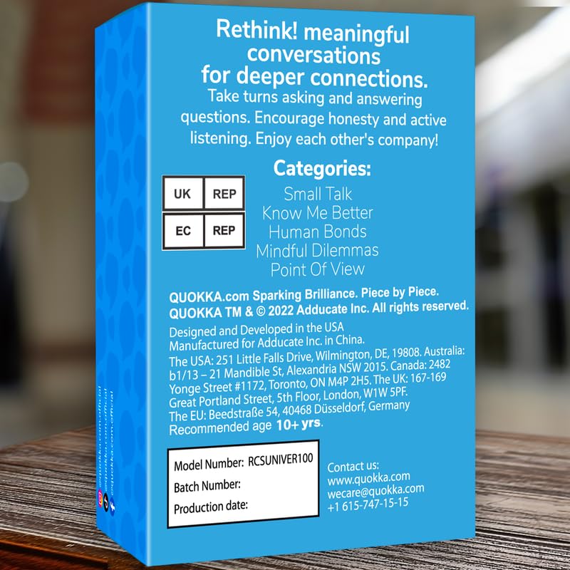 QUOKKA Conversation Cards Game - Christian Couples Edition | Original Version | Religious Gift | Relationship Connection - Great Board Game for Married Husband & Wife