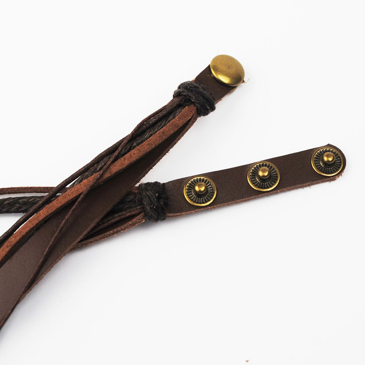 Genuine Leather Bracelet for Women & Men,Unisex Multilayer Leather Adjustable Bracelet Cuff Wrap Multicolor Rope Wristband