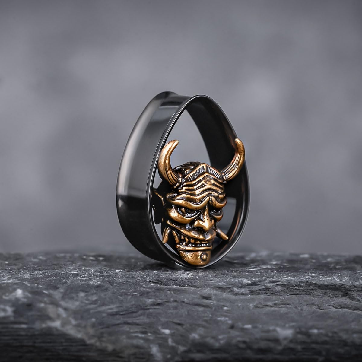 COOEAR 1 Pair Double FLared Tear Drop Ear Tunnels Piercing Stainless Steel Scarab Gauges Silvery Earrings Plugs 0g to 1".