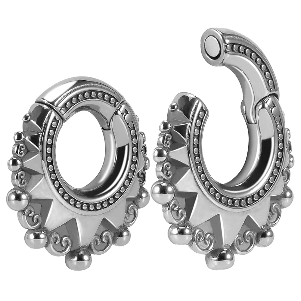 0g(8mm) Stainless Steel Ear Hanger Weight for Stretching Ear Lobe Women Men Dangle Plugs Tunnels Body Piercing Jewelry Kit