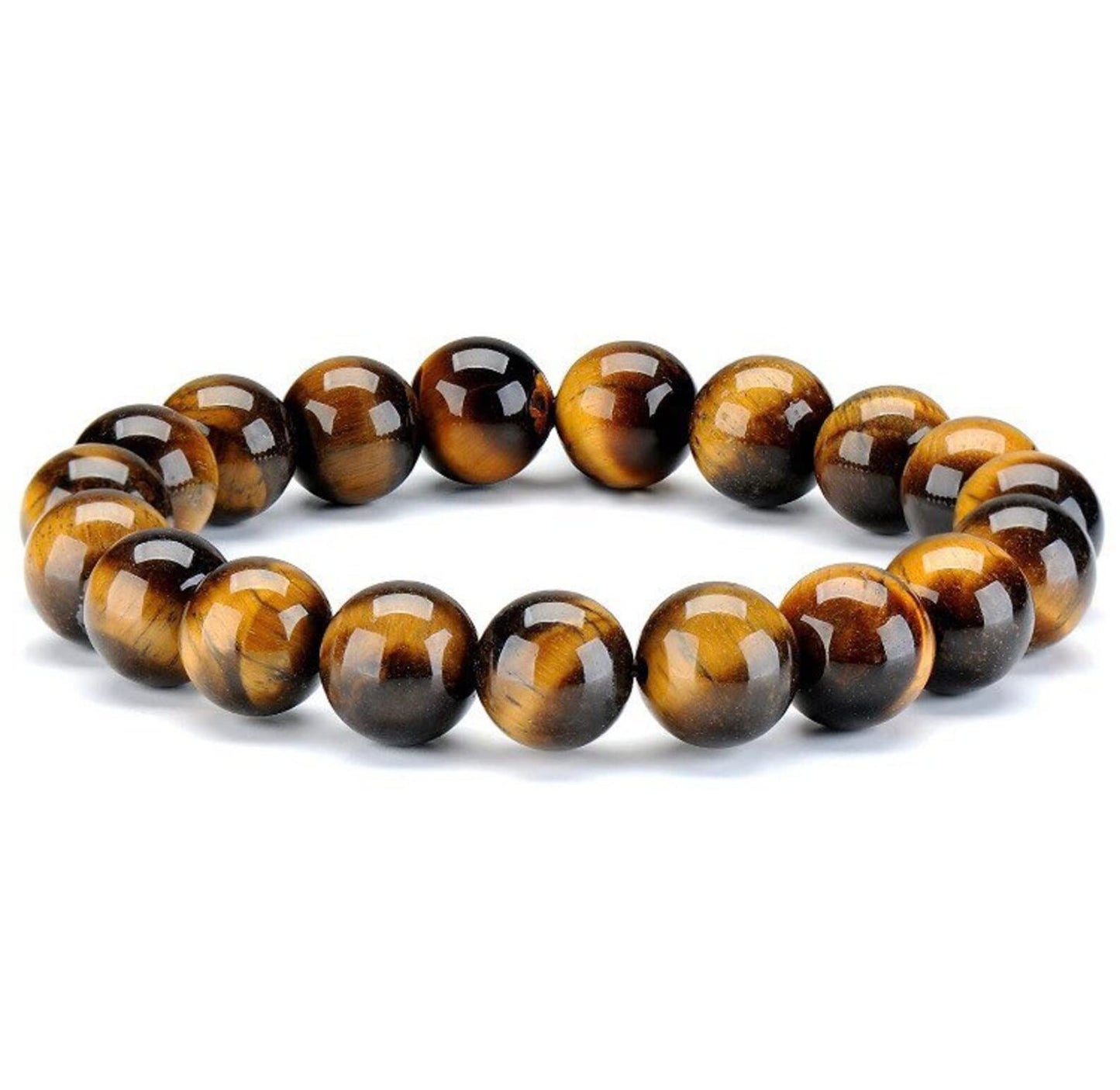 Black Obsidian Hematite Triple Protection Bracelet 10MM beads Set, Blue Tiger Eye Beads Bracelets, Lava Stone bracelets for Men Women