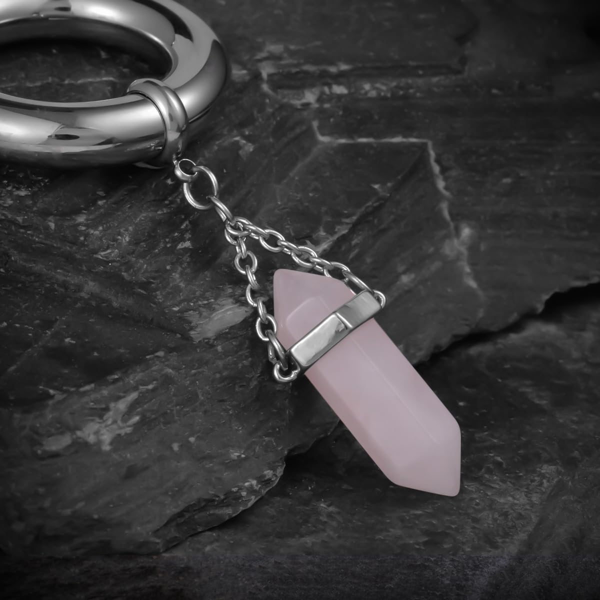 2g Ear Hanger Heavy Dangle Gauge Plug For Women 6mm Ear Weight For Stretched Ears Opal Gauge Tunnels For Ear Women Body Piercing Jewelry