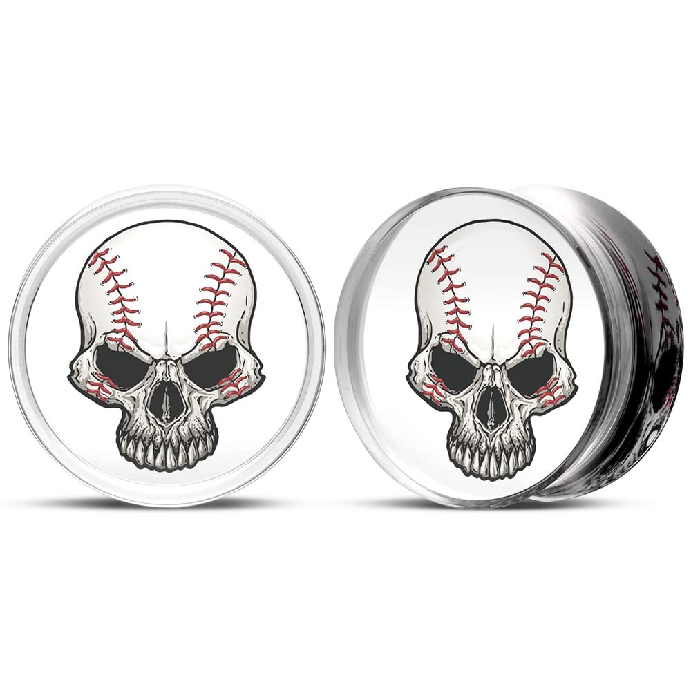 2 PCS Ear Gauges Resin Acrylic Transparent Stretching Tunnels Expanders Body Piercing Jewelry