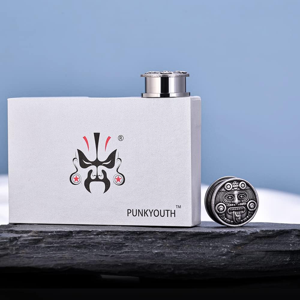 1 Pair Stainless Steel Screw Ear Gauges Flesh Tunnels Plugs Punk Cross Stretcher Piercing For Men Women Gauge 8mm-25mm