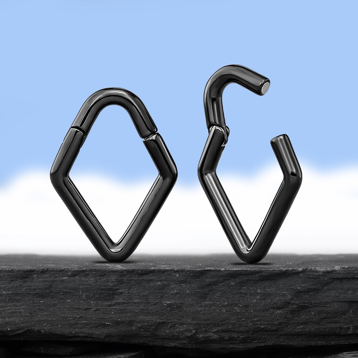 1 Pair 4g Ear Weights For Stretched Ears Lightweight Ear Hanger Plug Gauge Stainless Steel 5mm Ear Tunnels Expander Body Piercing Jewelry