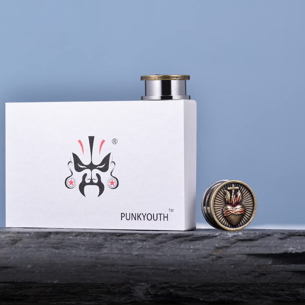 1 Pair Stainless Steel Screw Ear Gauges Flesh Tunnels Plugs Punk Cross Stretcher Piercing For Men Women Gauge 8mm-25mm