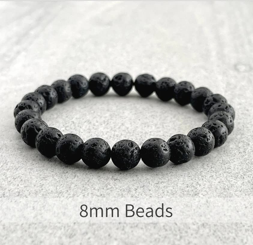 Black Obsidian Hematite Triple Protection Bracelet 10MM beads Set, Blue Tiger Eye Beads Bracelets, Lava Stone bracelets for Men Women