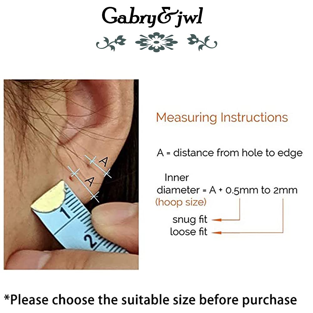 316L Surgical Stainless Steel Huggie Hoop Earrings 6mm 8mm 10mm 11mm 12mm 14mm Hypoallergenic Earrings Hoop Cartilage Helix Lobes Hinged Sleeper Earrings For Men Women Girls