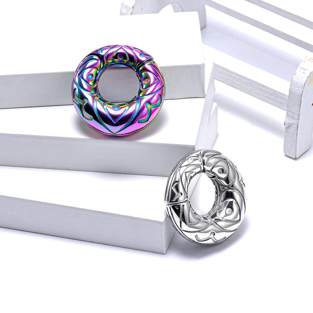 0g(8mm) Stainless Steel Ear Hanger Weight for Stretching Ear Lobe Women Men Dangle Plugs Tunnels Body Piercing Jewelry Kit
