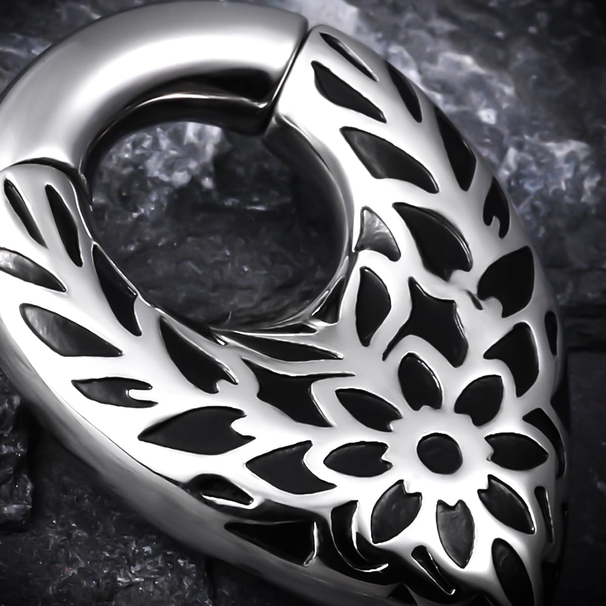 1 Pair 2g Ear Weights For Stretched Ears Plug Gauge Ear Hanger Heavy Water Drop Shape 6mm Dangle Earrings Women Body Piercing Jewelry