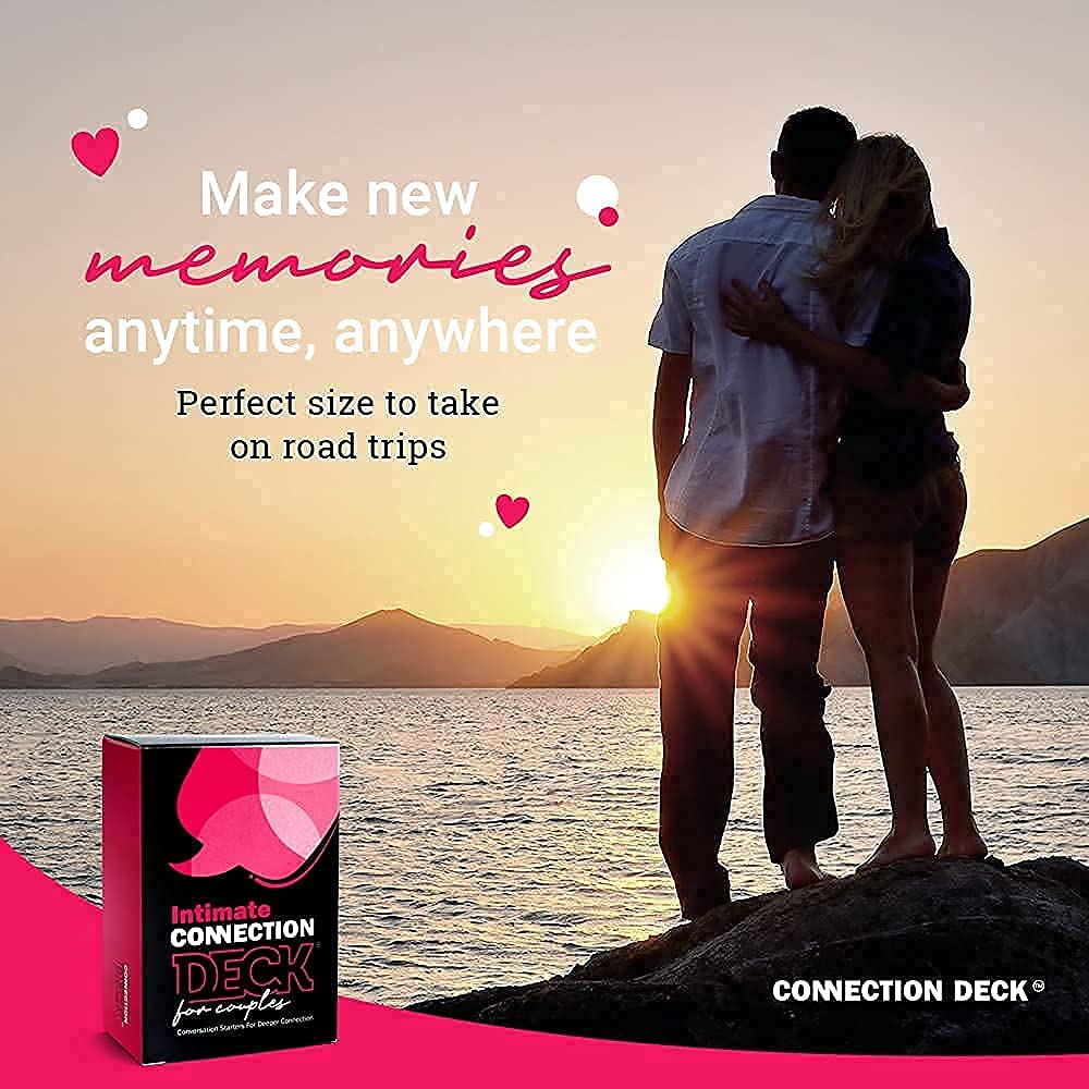Card Game for Couples - Connecting and Revealing Questions to Ignite A Deeper Relationship - Perfect for Anniversary, Date Night & More (100 Cards)