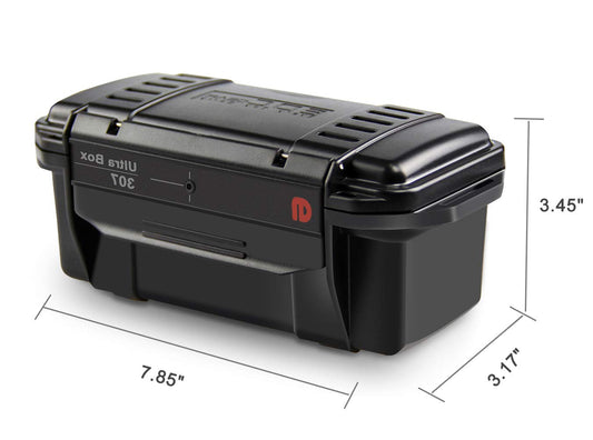 SHBC Smoker Smell Proof Container 8 Inch-The Stash Box Waterproof/Odor Resistant/Lockable Security Lid/Fits Pax 2/ Grinder/Containers -More Smoking Accessories Travel, Hidden and Storage