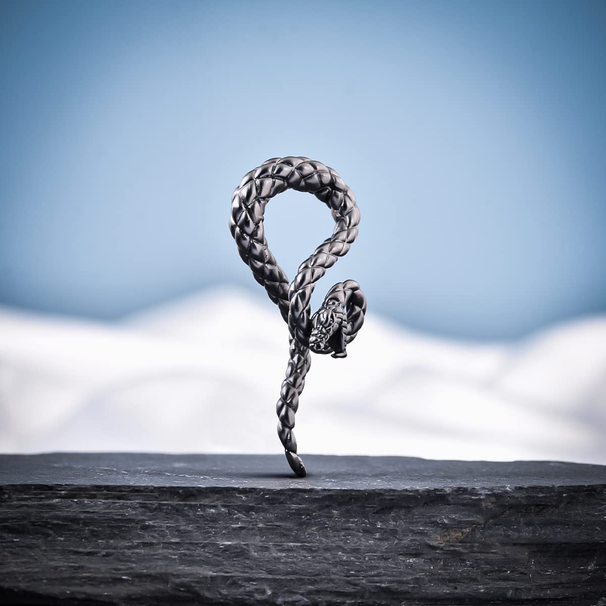 2PCS 2G Ear Sprial Tapers Plug Gauges Brass Ear Stretcher Hangers 6mm Gothic Ear Tunnels Expander Piercing Jewelry