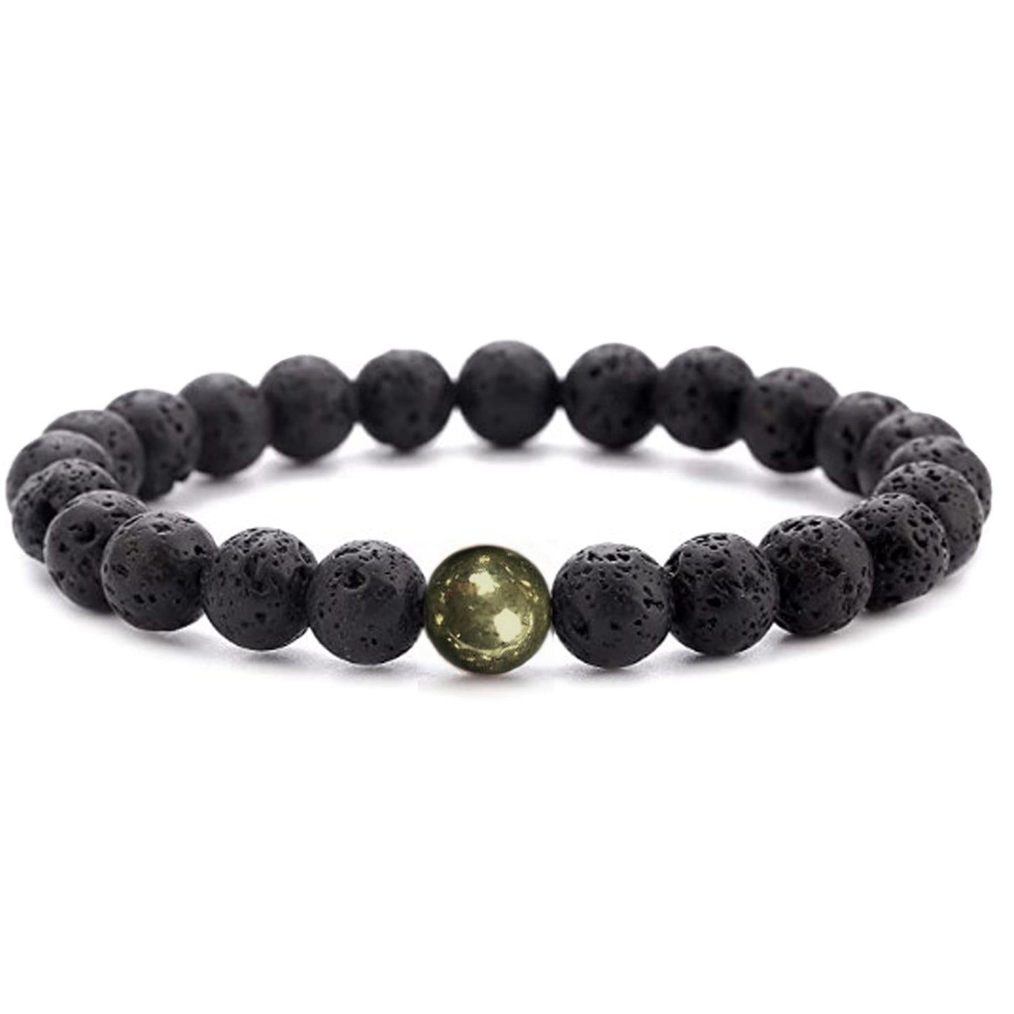 Black Obsidian Hematite Triple Protection Bracelet 10MM beads Set, Blue Tiger Eye Beads Bracelets, Lava Stone bracelets for Men Women