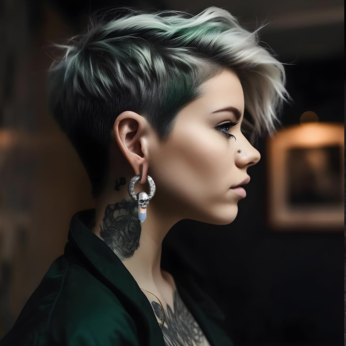 1 Pair 2g Ear Weights For Stretched Ears Heavy 6mm Ear Gauge Plug Tunnels Expander Piercing Earrings Dangle Gauge Hanger Earrings Jewelry
