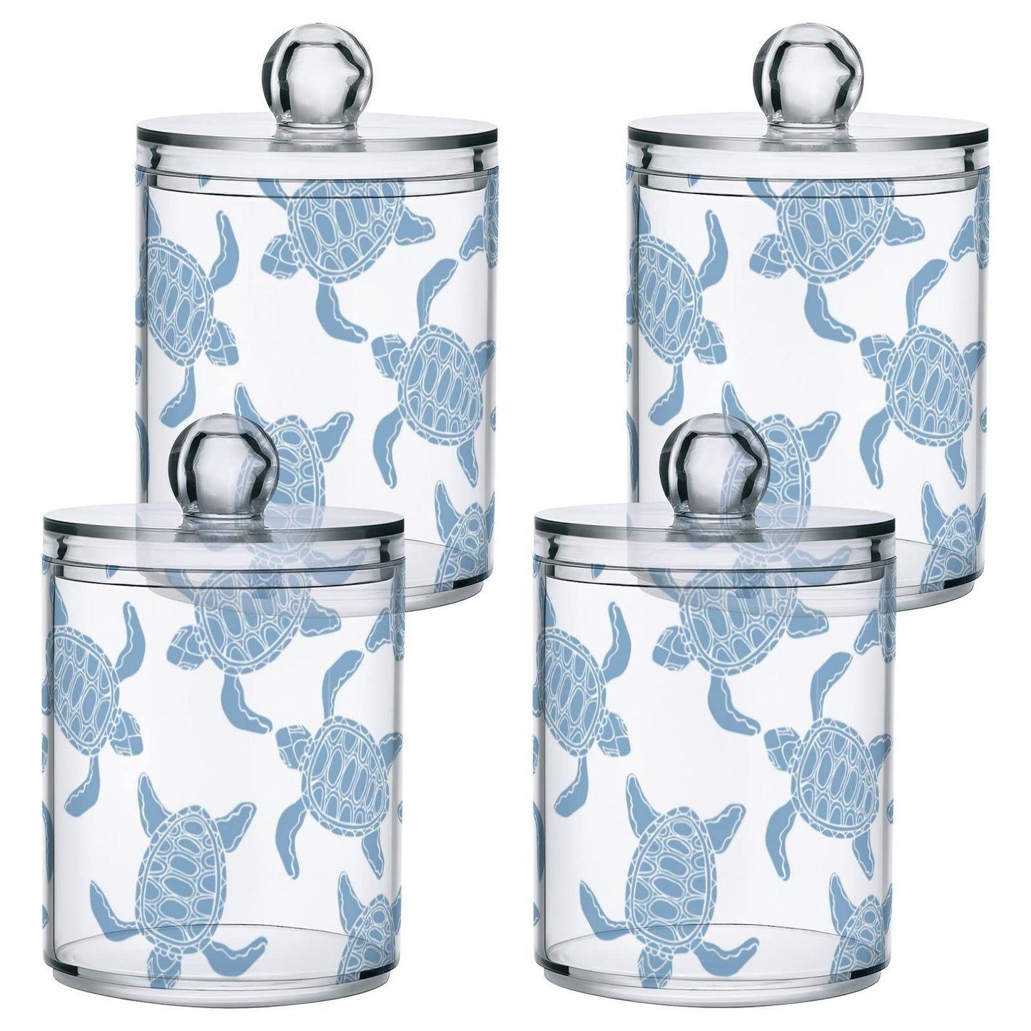 Halloween Skull 2PC Airtight Transparent Plastic Storage Jar, Food Storage Container Glass, Can Store Candy, Salt, Coffee Beans, With lid, Easy To Use