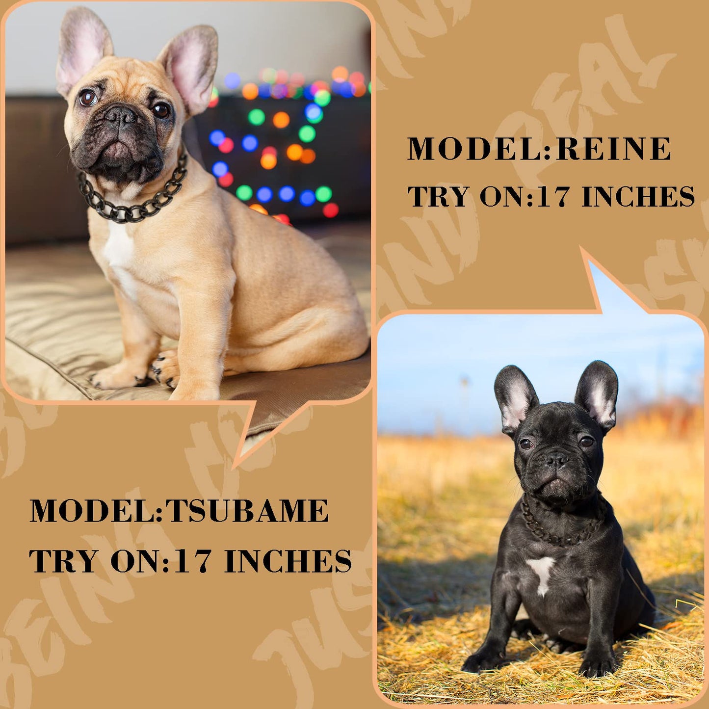 18K Gold Plated Dog Chain Collar-3/4 Inch (20mm) Width Cuban Link Durable Dog Necklace, Cute Fashion Pet Collar for Pit Bulldog, Light Metal Jewelry Bold Chain Puppy Accessories (26 inch, Gold)