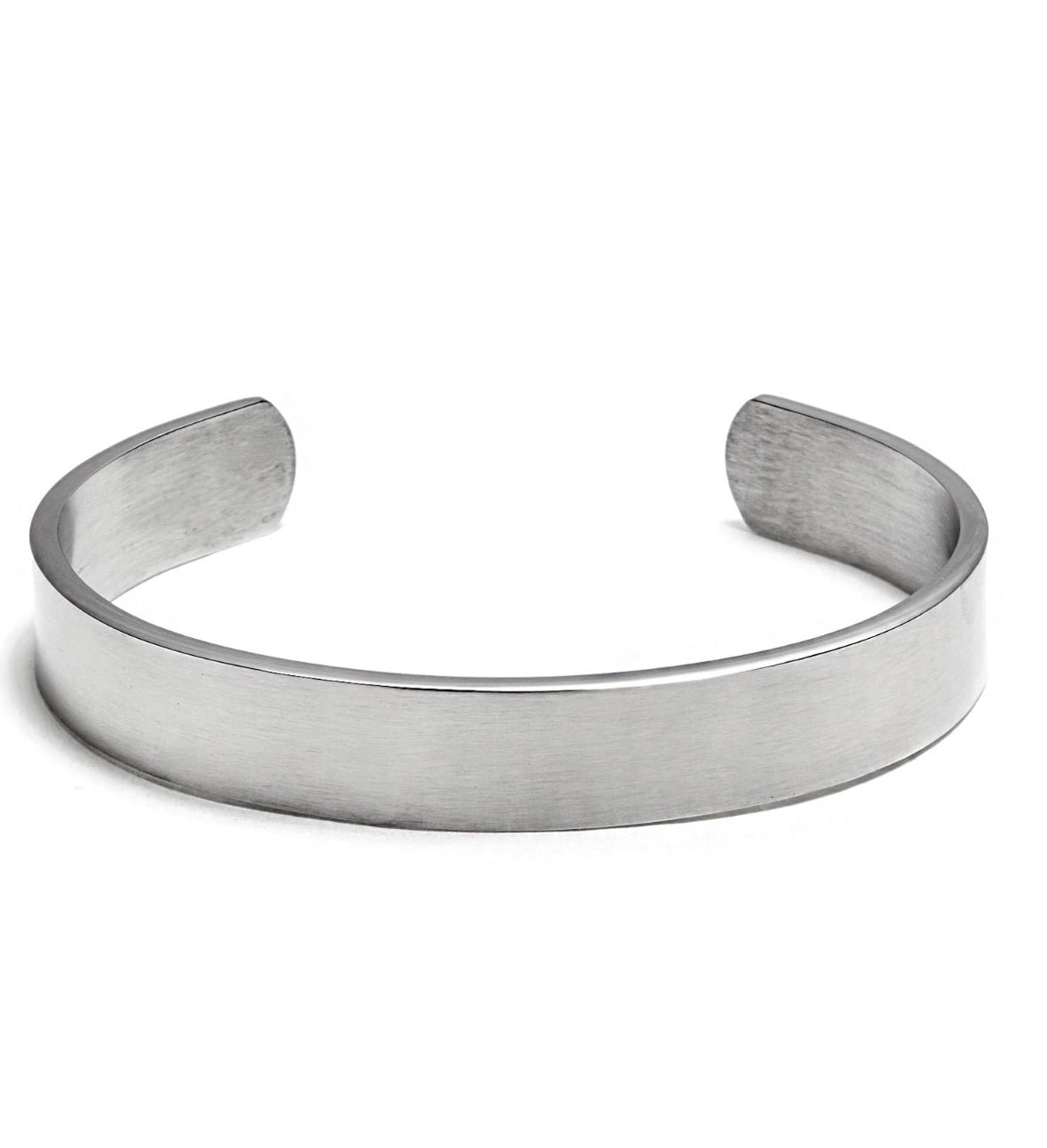 Brushed Steel Arm Cuff Bracelets for Men Women